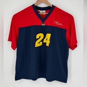 Jeff Gordon #24 WINNERS CIRCLE NASCAR Jersey Size XL Navy Red Gold V0
